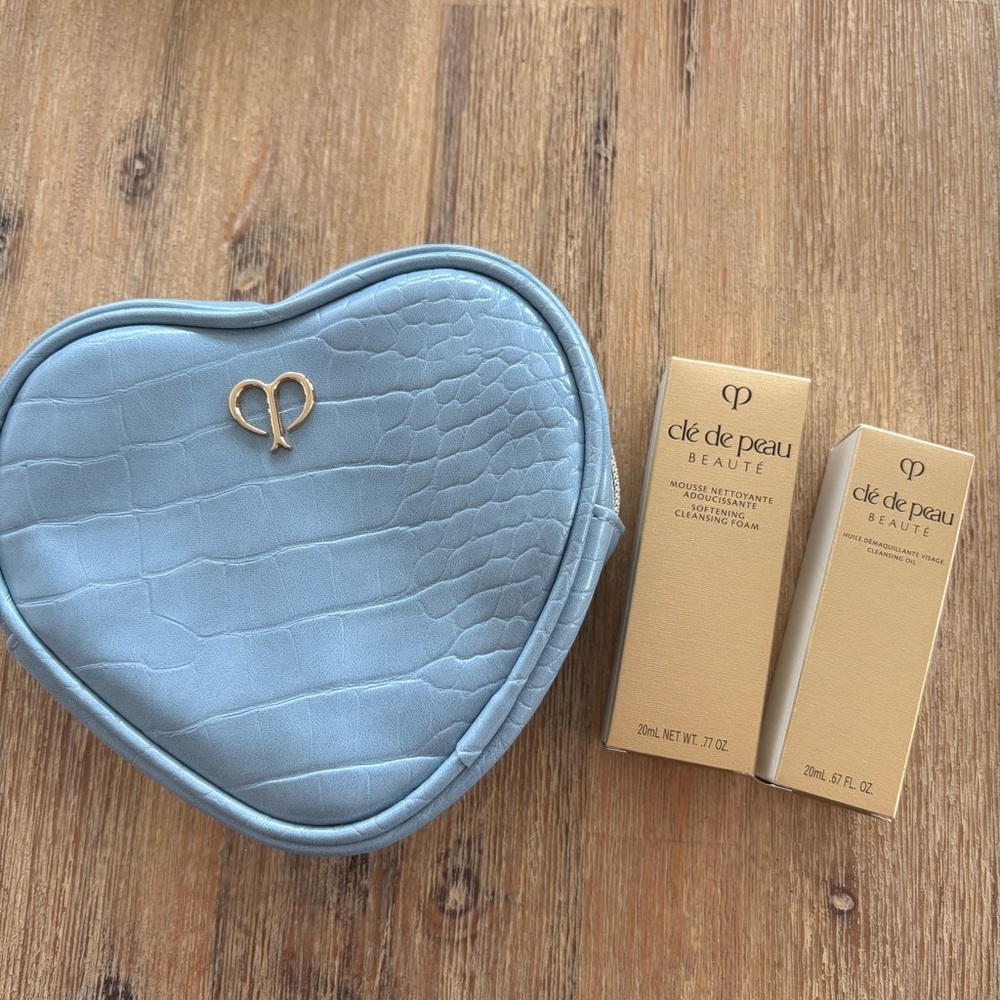 Cle de peau Makeup Bag and Travel Cleanser Duo